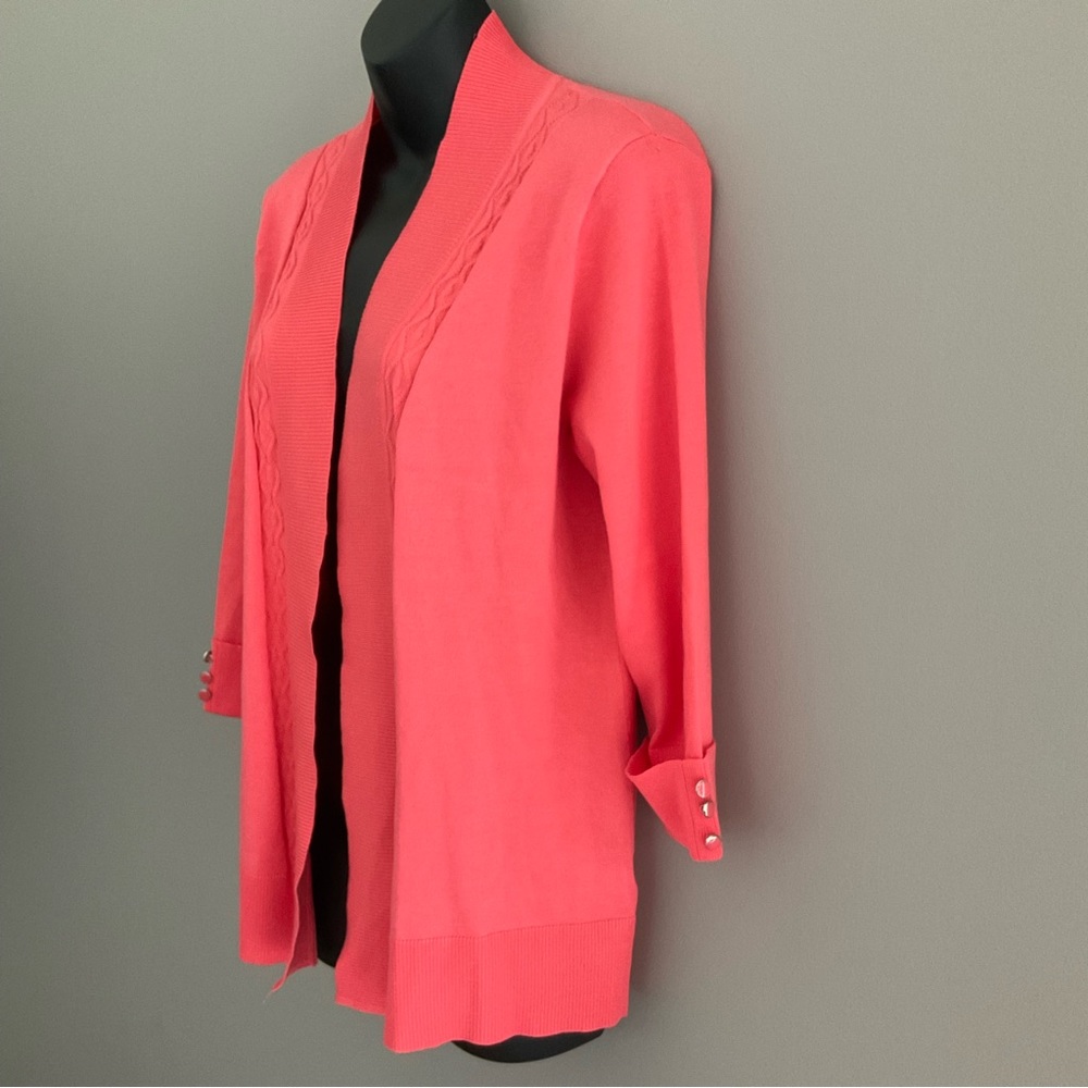Lety+Me coral cardigan